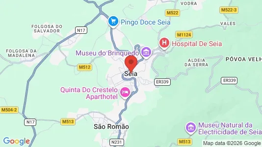 Commercial properties for sale i Seia - kort over placeringen