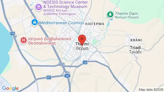 Bedrijfsruimtes te huur i Thermi - Foto uit Google Street View