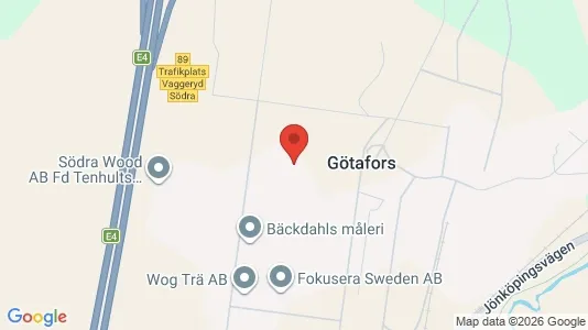 Varastot Vuokrattavana i Vaggeryd - Kuva Google Street Viewstä