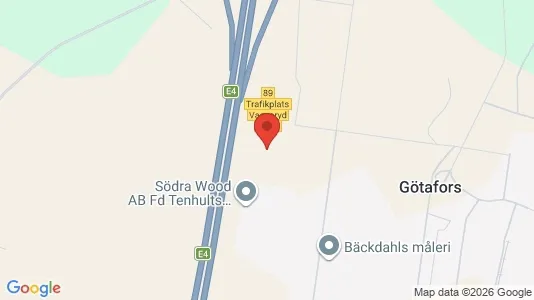 Varastot Vuokrattavana i Vaggeryd - Kuva Google Street Viewstä