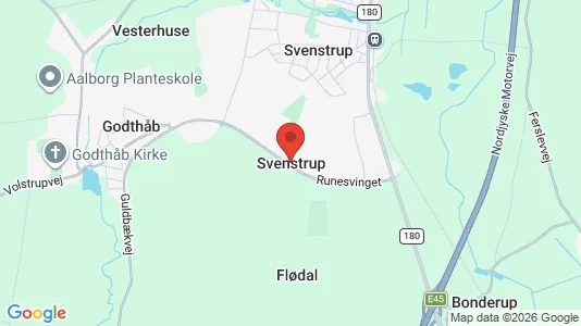 Shops for sale i Svenstrup J - kort over placeringen