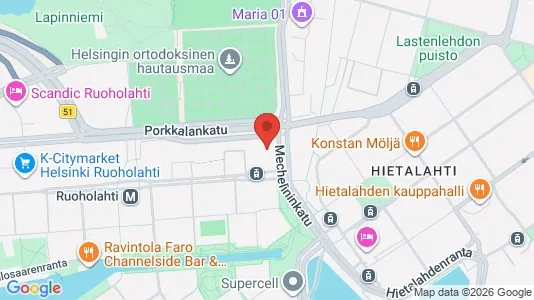 Espacios de oficina En alquiler i Helsinki Eteläinen - kort over placeringen
