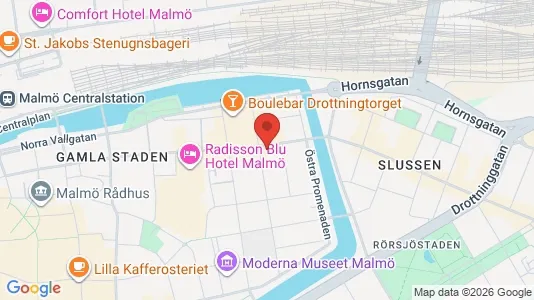 Gewerbeflächen zur Miete i Malmö City - kort over placeringen