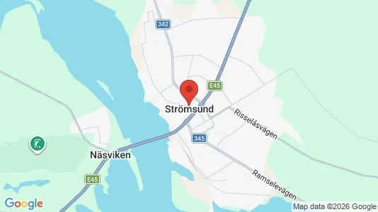 Liikekiinteistöt Myynnissä i Strömsund - Kuva Google Street Viewstä