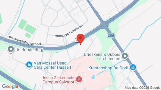 Toimistotilat Vuokrattavana i Hasselt - kort over placeringen