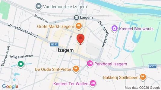 Liikekiinteistöt Vuokrattavana i Izegem - Kuva Google Street Viewstä