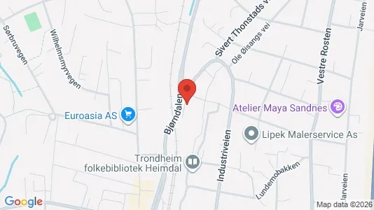 Gewerbeflächen zur Miete i Trondheim Heimdal – Foto von Google Street View