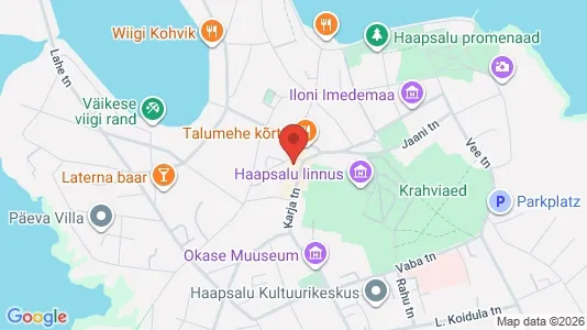 Commercial properties for sale i Haapsalu - kort over placeringen
