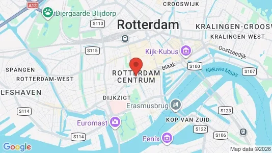 Restaurants zur Miete i Rotterdam Centrum – Foto von Google Street View