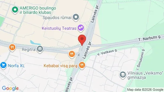 Büros zur Miete i Vilnius Viršuliškės – Foto von Google Street View