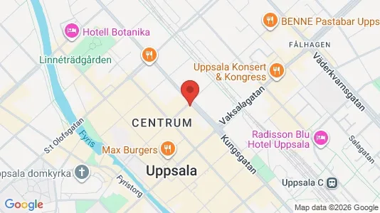 Office spaces for rent i Uppsala - kort over placeringen
