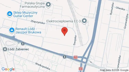 Gewerbeflächen zur Miete i Łódź – Foto von Google Street View