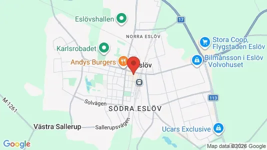 Liikekiinteistöt Vuokrattavana i Eslöv - Kuva Google Street Viewstä