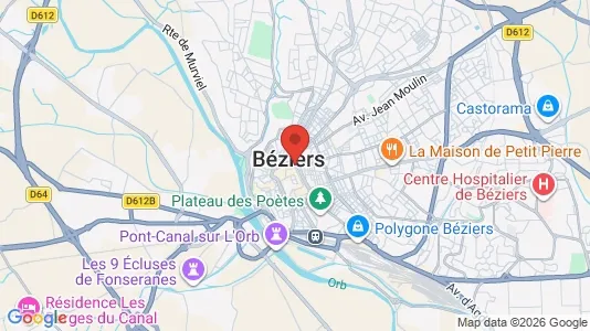 Kontorlokaler til leje i Béziers - Foto fra Google Street View
