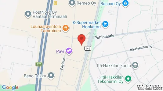 Lagerlokaler til leje i Vantaa - Foto fra Google Street View