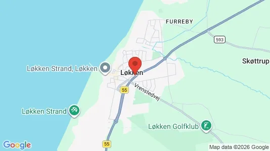 Winkels te huur i Løkken - Foto uit Google Street View