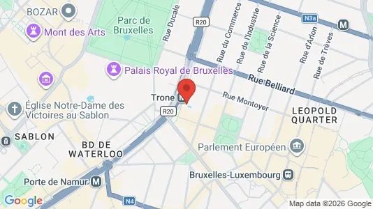 Commercial properties for rent i Stad Brussel - kort over placeringen