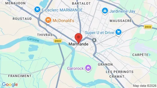 Lokaler til salg i Marmande - kort over placeringen