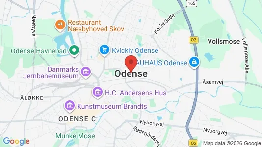 Kaupat Vuokrattavana i Odense S - Kuva Google Street Viewstä