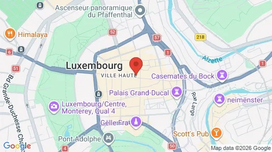 Lokale biurowe Do wynajęcia i Luksemburg - kort over placeringen