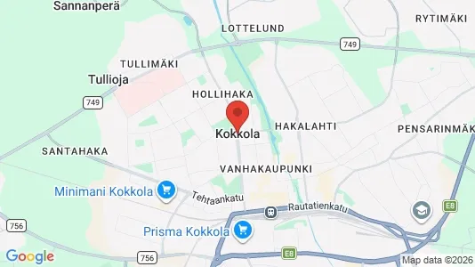 Företagslokaler till salu i Karleby - kort over placeringen