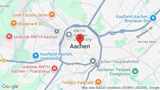 Butikklokaler til leie i Aachen – Bilde fra Google Street View