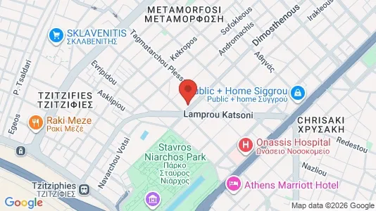 Lokaler til leje i Kallithea - kort over placeringen