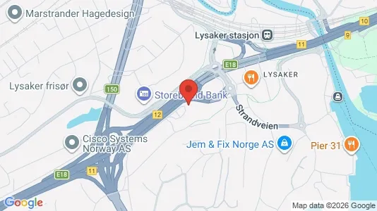Kontorer til leie i Bærum – Bilde fra Google Street View