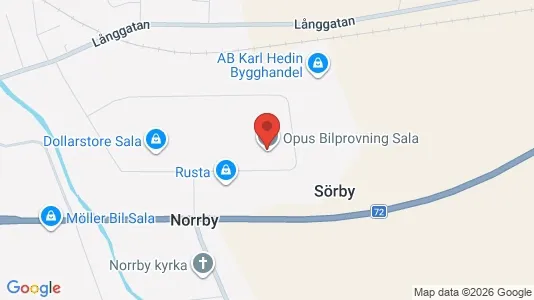 Liikekiinteistöt Vuokrattavana i Sala - Kuva Google Street Viewstä