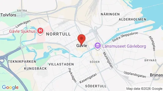 Kaupat Vuokrattavana i Gävle - Kuva Google Street Viewstä