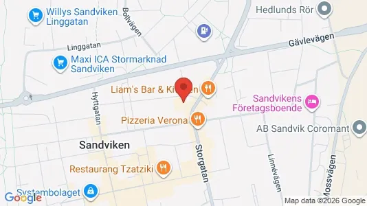 Lokaler til leje i Sandviken - Foto fra Google Street View