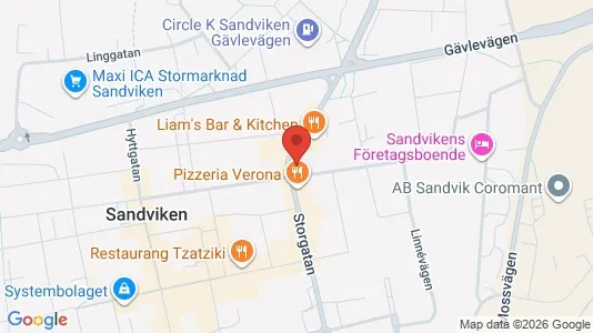 Gewerbeflächen zur Miete i Sandviken – Foto von Google Street View