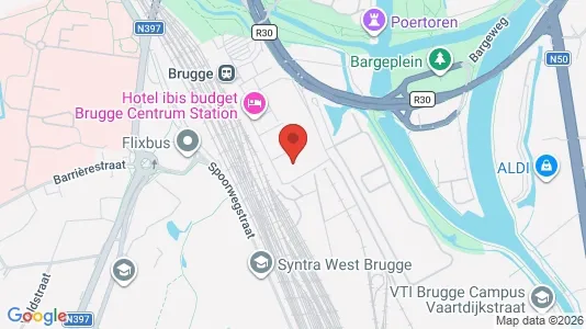Office spaces for rent i Brugge - kort over placeringen