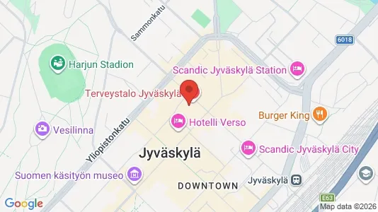 Gewerbeflächen zur Miete i Jyväskylä - kort over placeringen