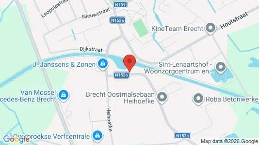 Varastot Vuokrattavana i Brecht - Kuva Google Street Viewstä