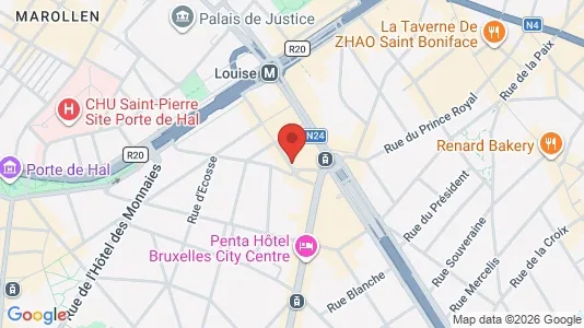 Office spaces for rent i Brussels Sint-Gillis - kort over placeringen