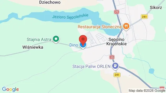 Warehouses for sale i Sępoleński - kort over placeringen