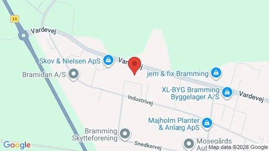Varastot Vuokrattavana i Bramming - Kuva Google Street Viewstä