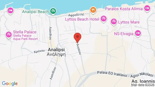 Commercial properties for sale i Hersonissos - kort over placeringen