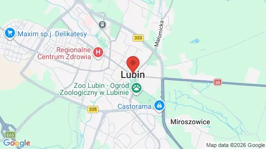 Ladenlokale zum Kauf i Lubiński – Foto von Google Street View