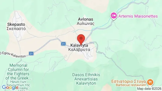 Commercial properties for sale i Kalavryta - kort over placeringen