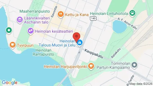 Nieruchomości komercyjne Na sprzedaż i Heinola - kort over placeringen