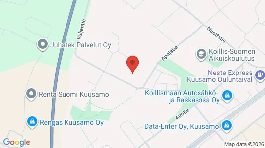 Commercial properties for sale i Kuusamo - kort over placeringen