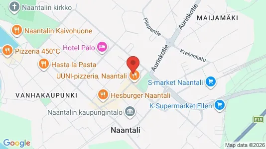 Nieruchomości komercyjne Na sprzedaż i Naantali - kort over placeringen
