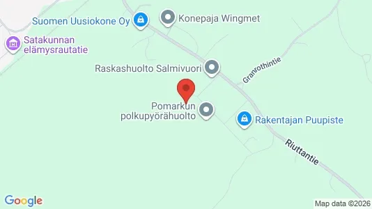 Werkstätte zum Kauf i Pomarkku - kort over placeringen