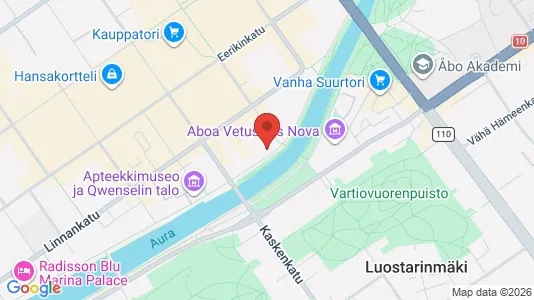Commercial properties for sale i Turku - kort over placeringen