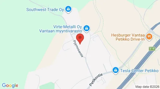 Industrial properties for sale i Vantaa - kort over placeringen