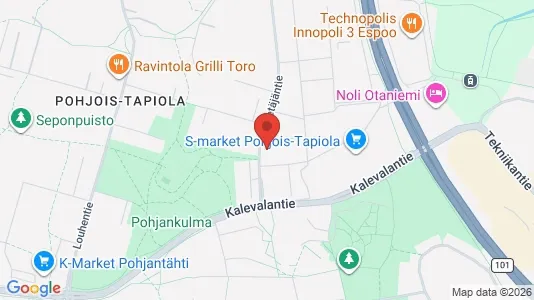 Toimistotilat Myynnissä i Espoo - kort over placeringen