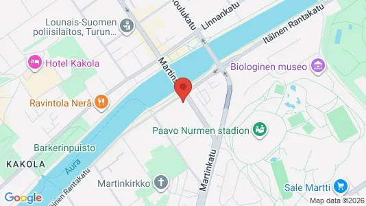Commercial properties for sale i Turku - kort over placeringen