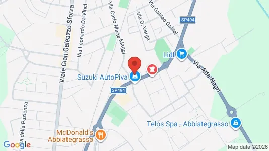 Varastot Vuokrattavana i Abbiategrasso - Kuva Google Street Viewstä
